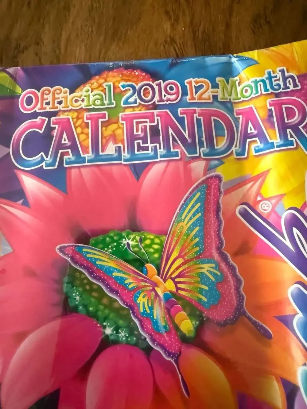 Lisa Frank Official 2019 12-Month Wall Calendar